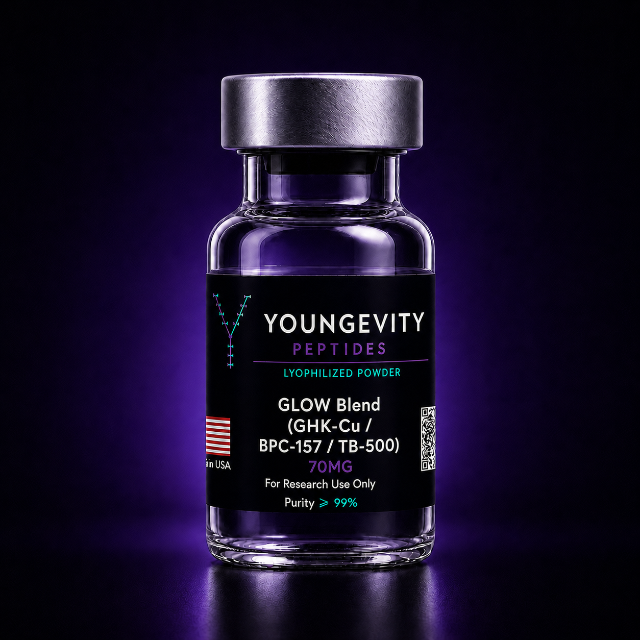 Blend: GHK-Cu BPC-157 TB-500 Peptide (GLOW)